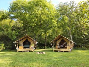 Safari Junior Luxury Glamping Tents with fire pit 2025