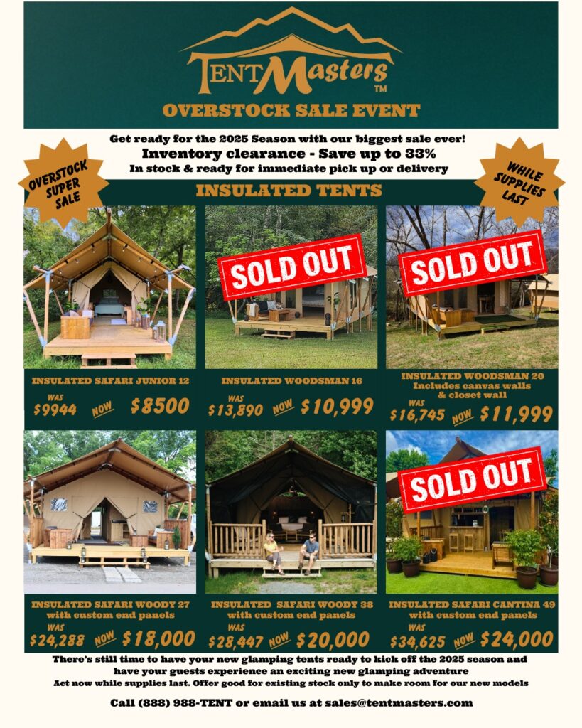 glamping tents discounts